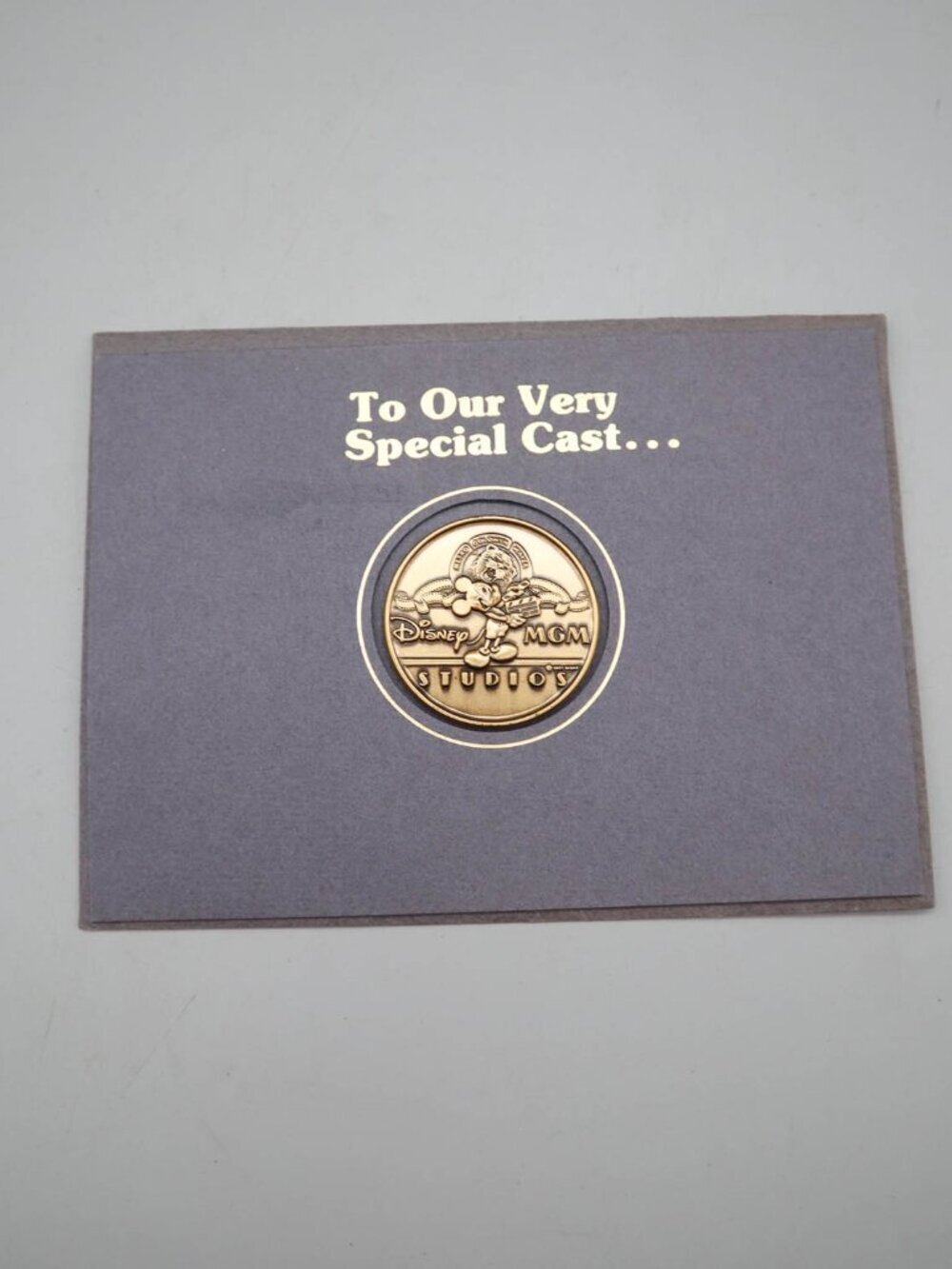 Vintage Disney MGM Studios Commemorative Cast Member Coin 1989